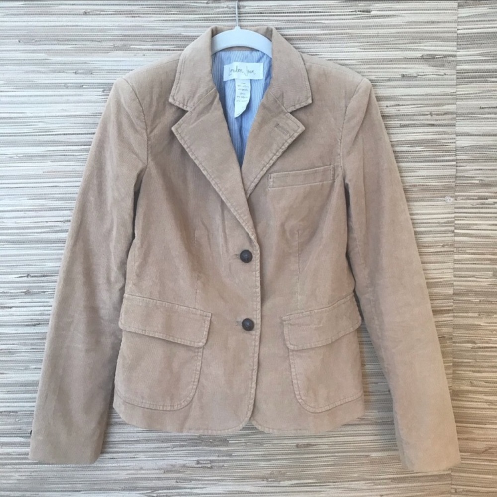 London Jean Corduroy Blazer, tan